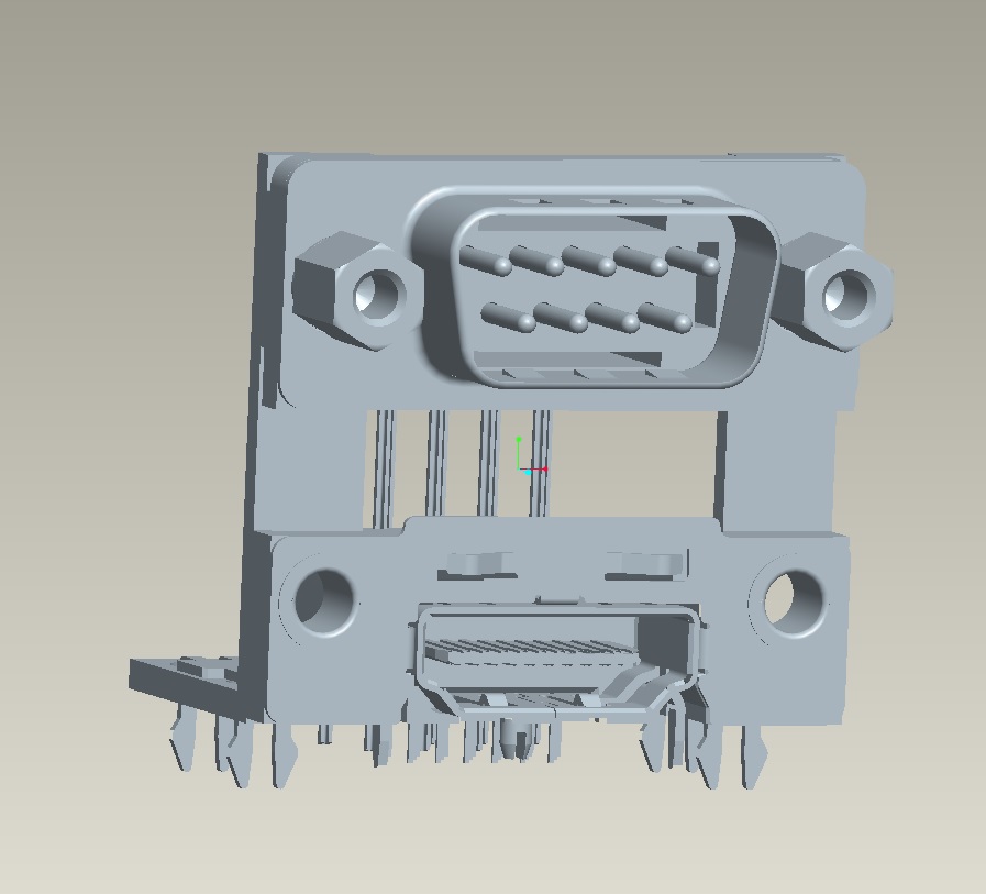 EAST-HDCOMADADAR 雙層9公（上）+HDMI（下）H15.88mm
