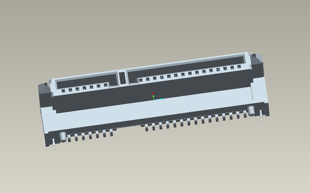 EAST-SA90SDS795LDCR SATA 7+15P母座下接觸塑高H7.95 SMT型