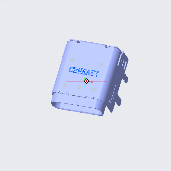 EAST-UTC24PSD340-XR  USB TYPE CF 24P加高型CH3.40前插后貼外殼DIP