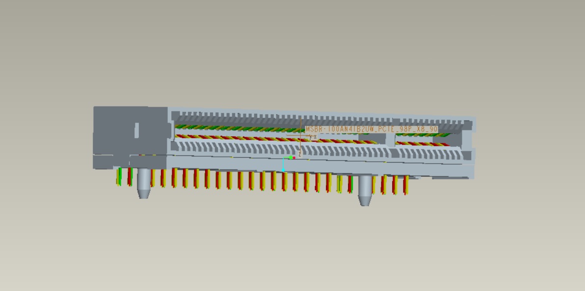 EAST-098AN41B2UW PCIE 98P（X8）90度傳統(tǒng)型