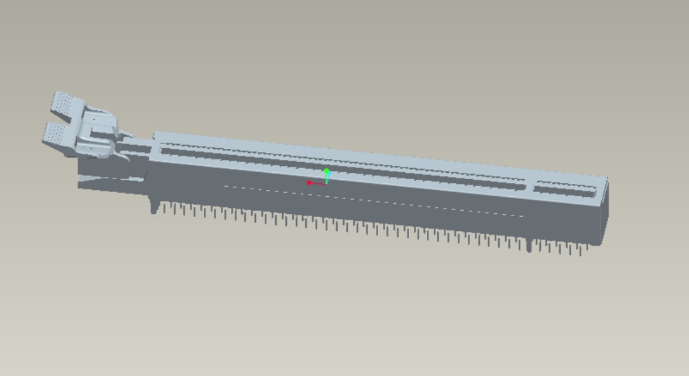 EAST-16401X89XXCR PCIE 164P（X16）旋轉(zhuǎn)式大耳扣帶屏蔽殼-A款