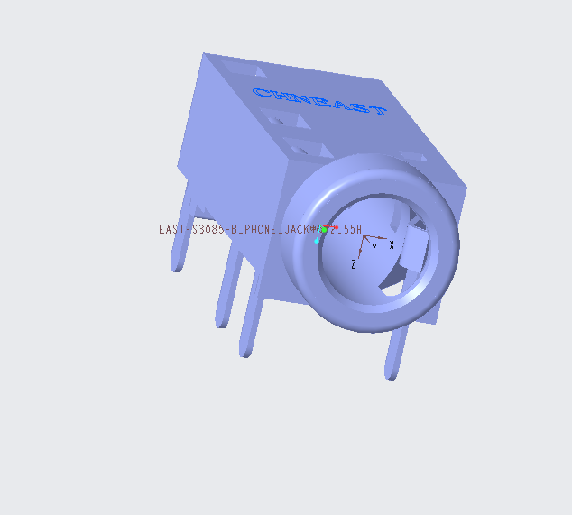 EAST-S3085-B PHONE JACK中心高2.55H帶定位柱四段DIP