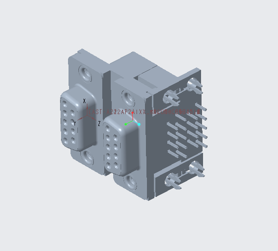 EAST-A222AP2A1XX 雙層COM口 9母H15.88mm