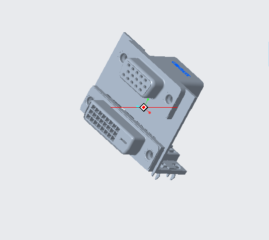 EAST-6SV2CP2A1XXCR 雙層VGA上+DVI24+1下 H20.40mm