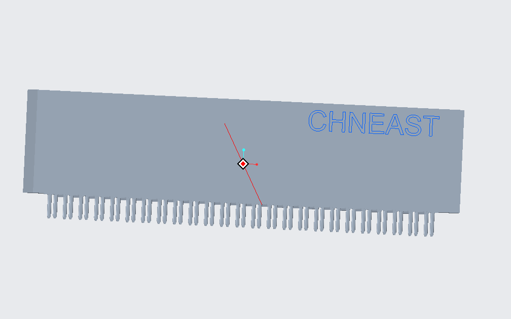 EAST-050A1X11XXXX 2.54mm Edge card R&A DIP Connector(單Pin)180度直腳