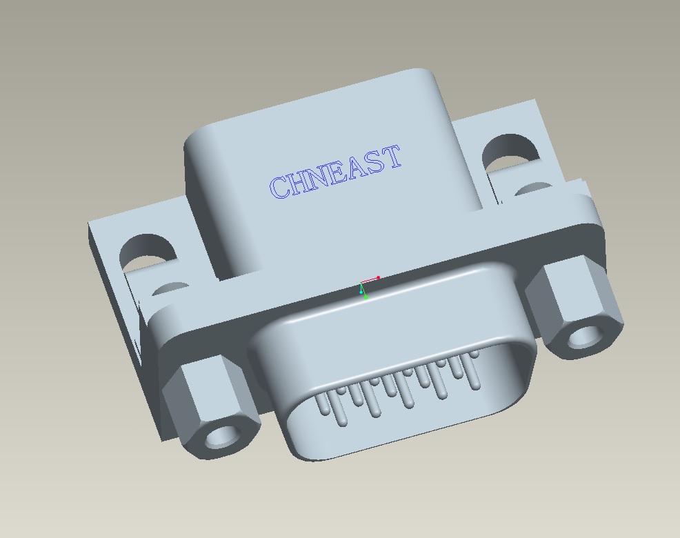 EAST-HDF15P-8.89XX-X HDF 15P公頭 8.89mm直鎖螺絲