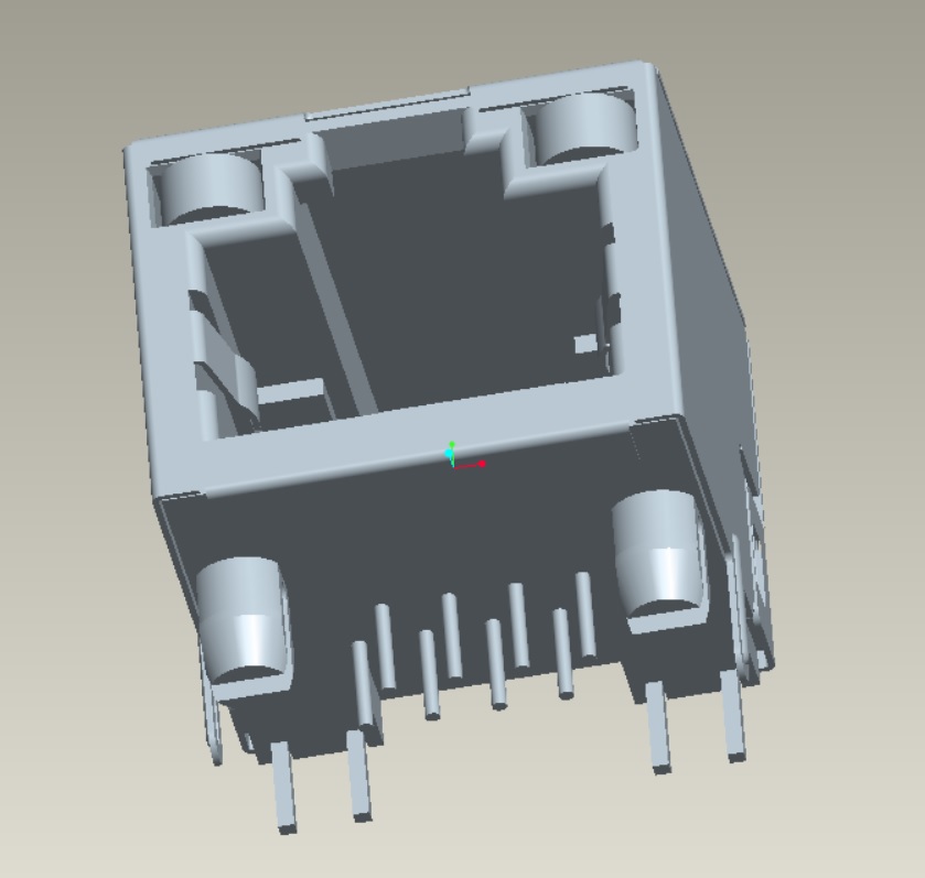 EAST-111A300-003 RJ45 90度開口向上有燈無彈片