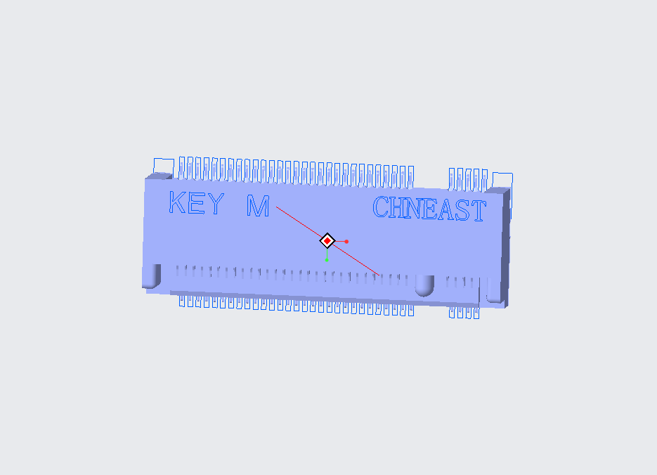 EAST-06740A25K1BR NGFF M.2 M.KEY H4.0mm