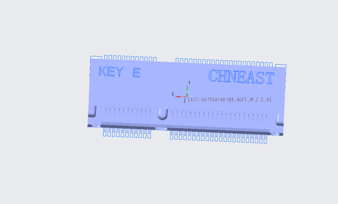 EAST-06755A18K1BR NGFF M.2 E.KEY H5.5mm
