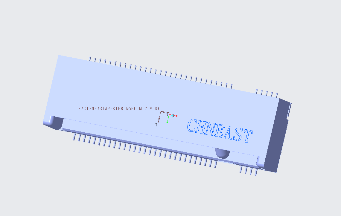 EAST-06731A25K1BR NGFF M.2 M.KEY H3.1MM