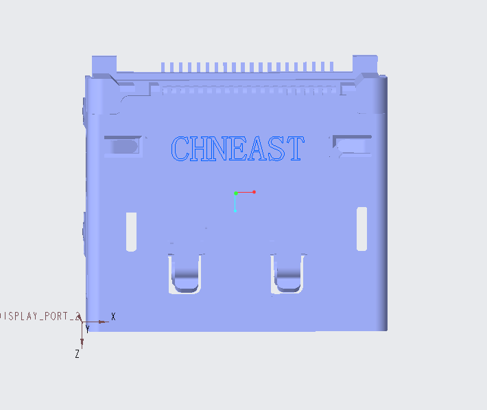 EAST-DP0150A0008 DISPLAY PORT 20P SMT型帶定位柱 外殼 無卷邊四腳DIP