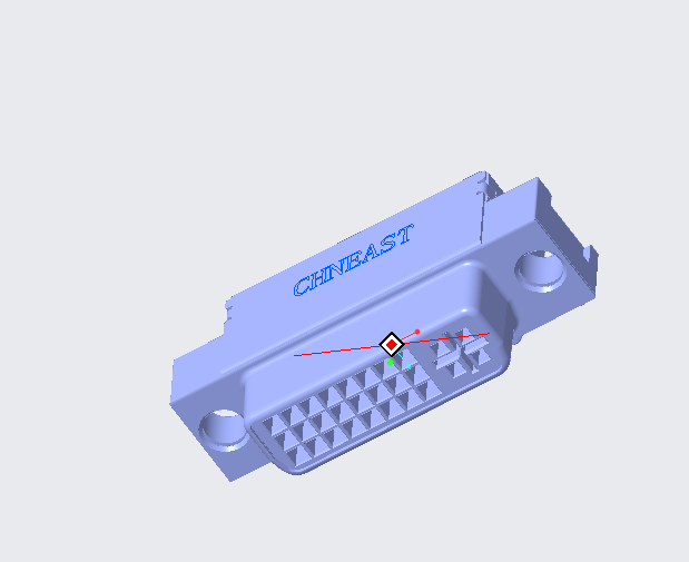 EAST-DVID24PX33XR DVI-D 24+1P全屏蔽外殼帶外殼后腳