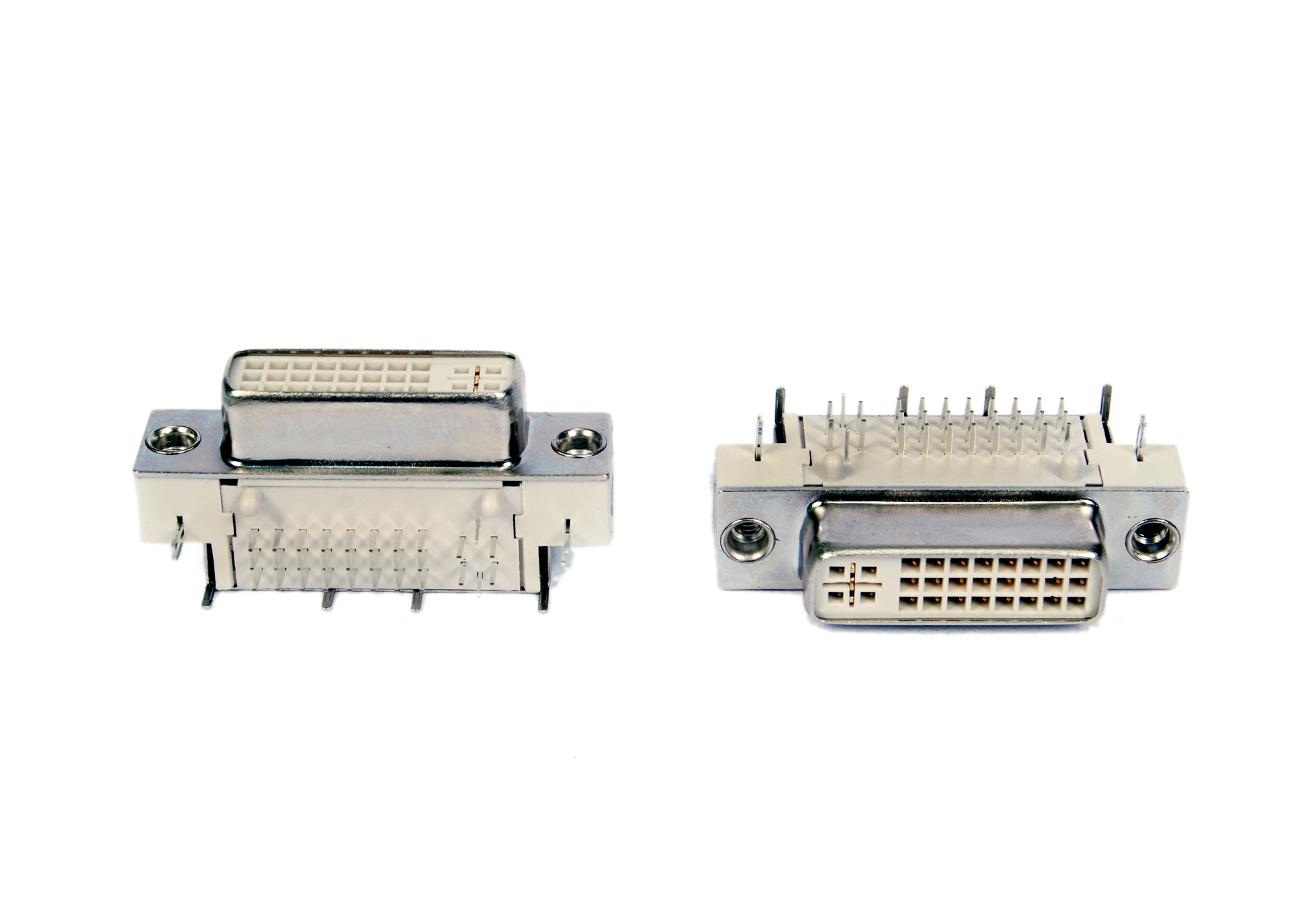 EAST-DVII29PX22XR DVI-I 24+5P全屏蔽外殼無外殼后腳