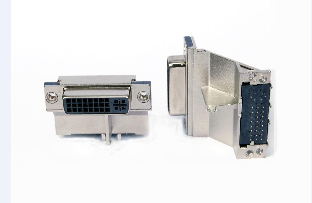 架高DVI-D三魚叉H=25.36mm全屏蔽外殼