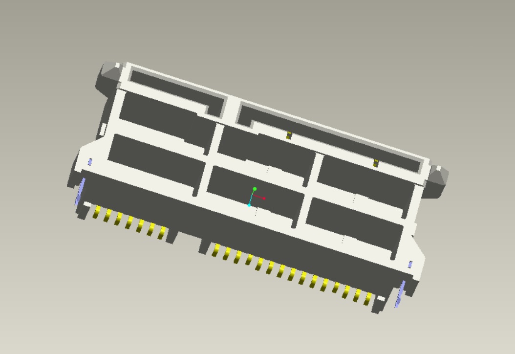 EAST-SA90SDS15LDCR SATA 7+15P母座下接觸塑高H15.15 SMT型