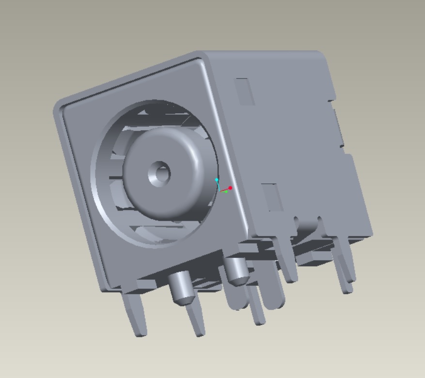 EAST-D053A DC JACK 053 4P大電流包外殼雙定位柱腳長(zhǎng)2.0無(wú)后腳LCP