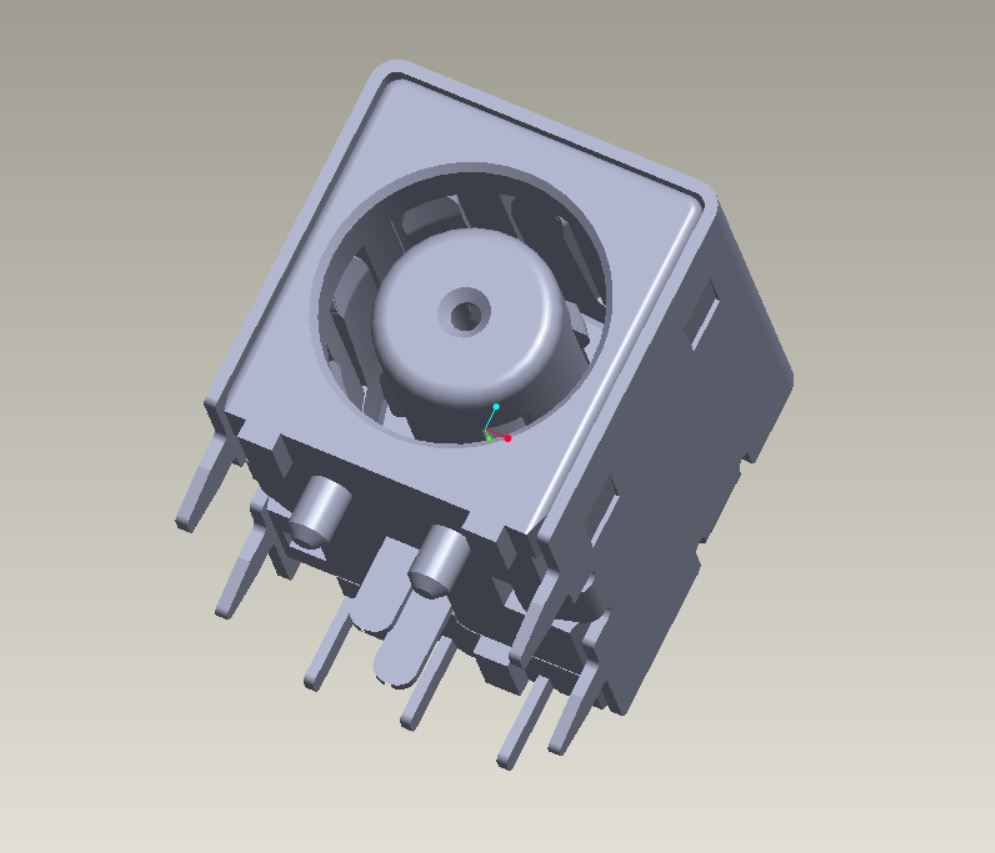 EAST-D053 DC JACK 053 5P大電流包外殼雙定位柱腳長(zhǎng)2.0帶后腳LCP