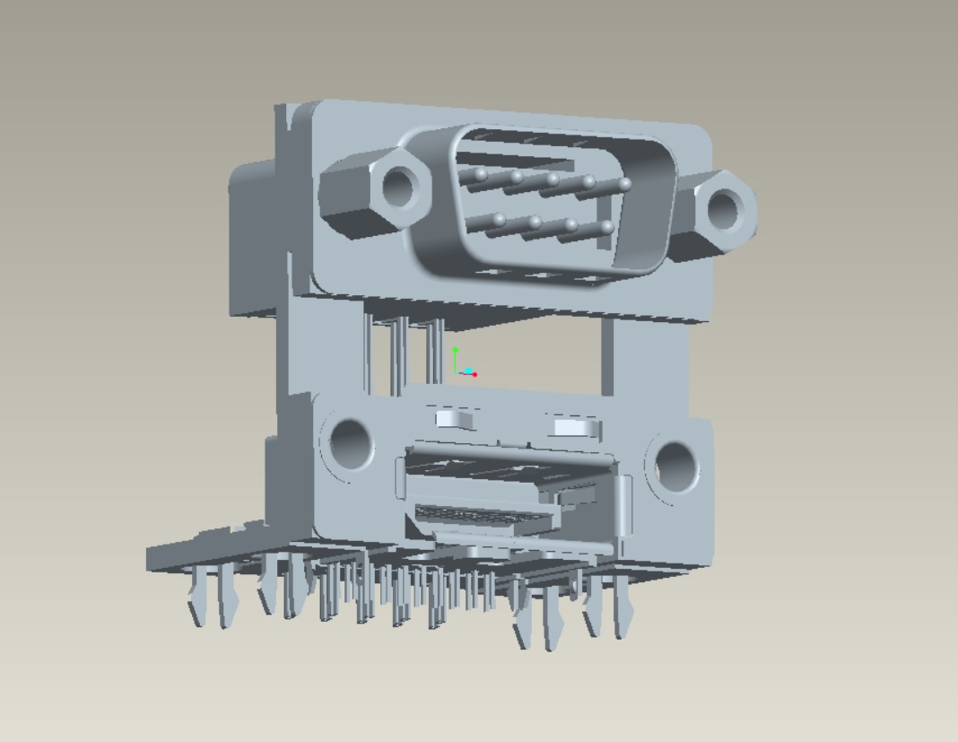 EAST-DBDP1PDPAXAAR 雙層COM 9公上+DP下 H15.88mm