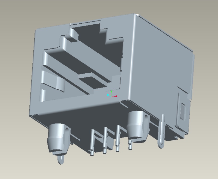EAST-56A-31880011101 RJ45 90度開口向上無燈無彈片