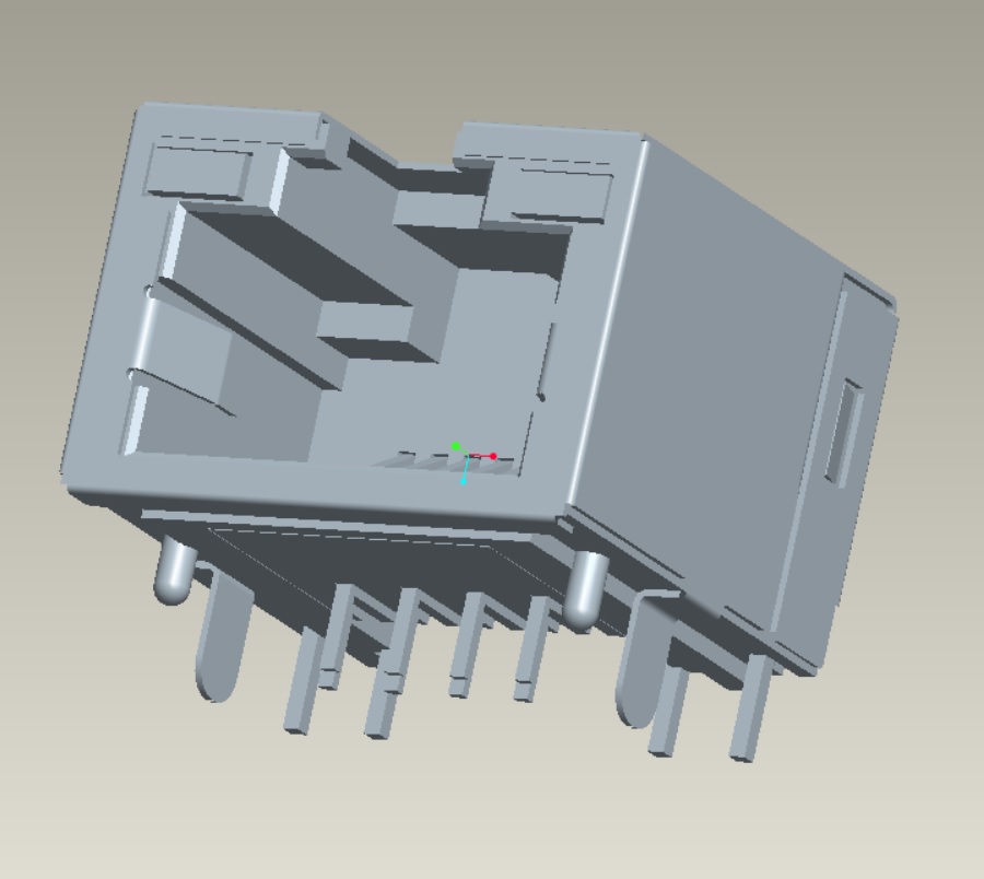 EAST-56H-318820214101-NBJ RJ45 90度帶燈帶屏蔽外殼超薄NBJ型