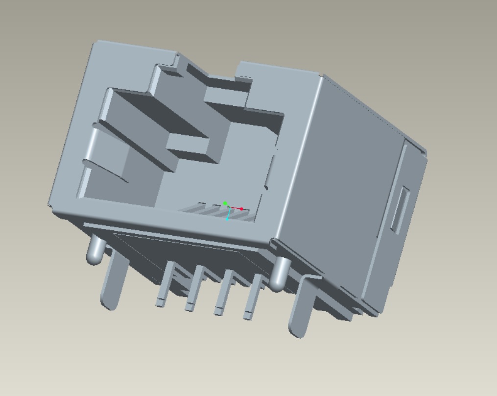 EAST-56H-318830214101-NBJ RJ45 90度無燈帶屏蔽外殼超薄NBJ型