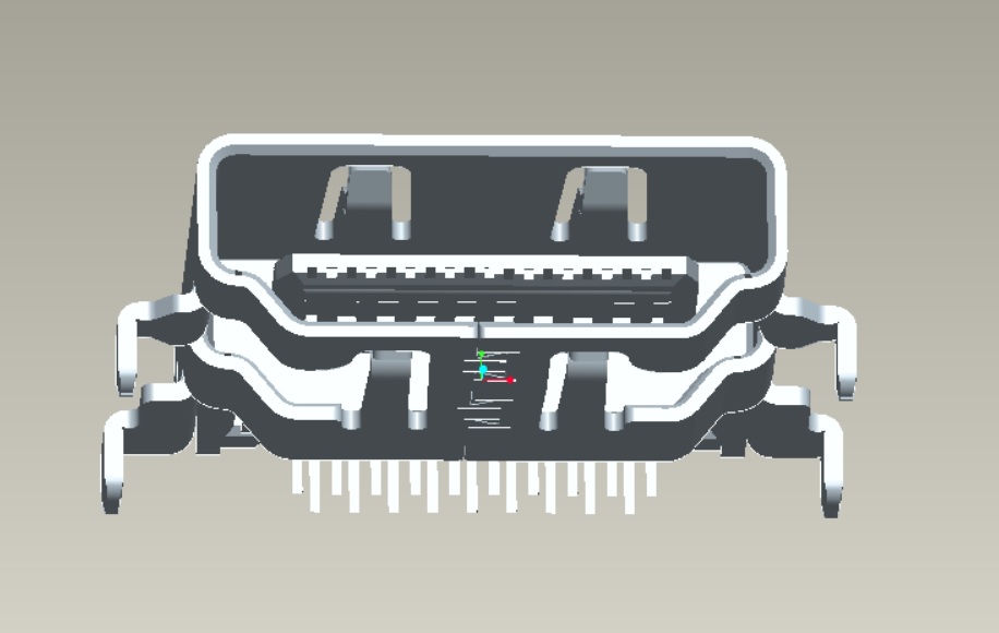 HDMI A TYPE正向沉板板上H3.75 DIP