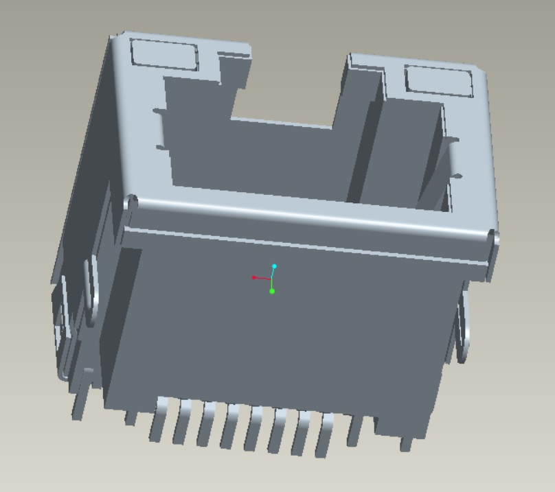 EAST-B011-420X2-P RJ45 沉板4.2板上6.85開口向上帶燈全包SMT
