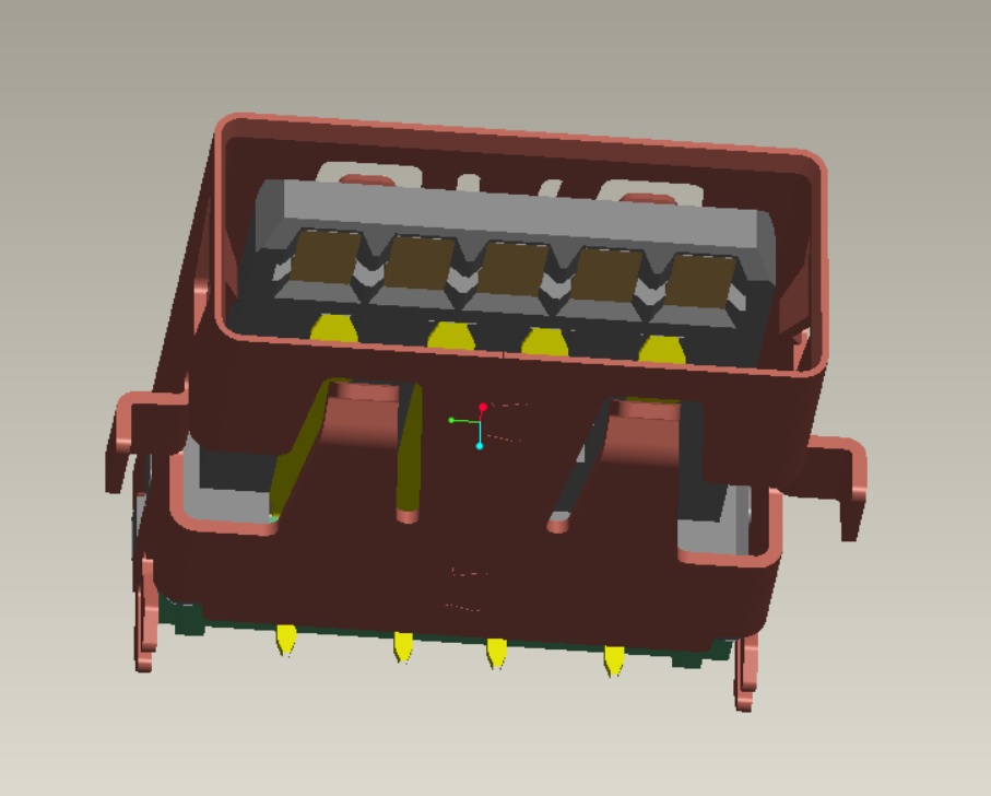 EAST-USB2H42630PBK1R USB 2.0 AF沉板板上H4.26無卷邊L13.90 DIP