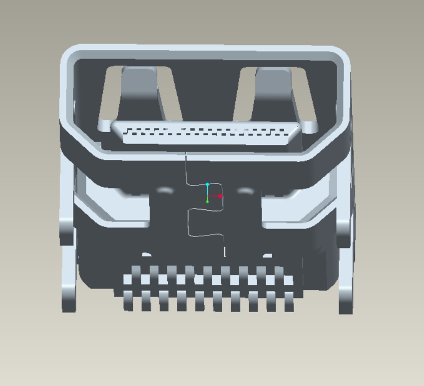 EAST-HDD1904BA7 HDMI D TYPE SMT外殼四腳DIP