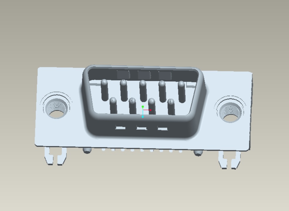 EAST-SLIM09X030-XXX D-SUB SLIM 9P公沉板單PIN排