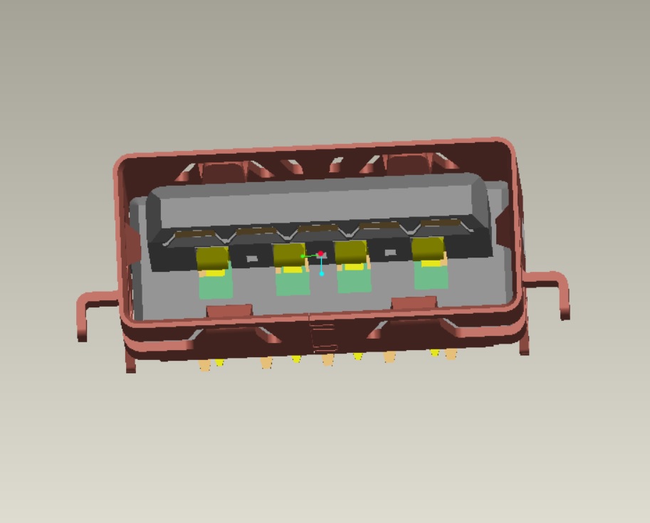 EAST-USB309L3012263-BE USB 3.0 AF沉板板上H4.26無卷邊L13.90 DIP