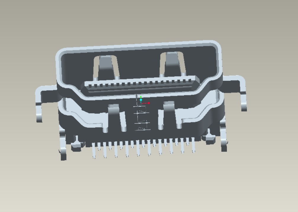 HDMI A TYPE正向沉板板上H4.2mm DIP