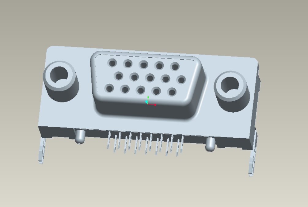 EAST-SLIM15X050-XXX SLIM VGA 15P母間距1.5側(cè)魚叉前八后七
