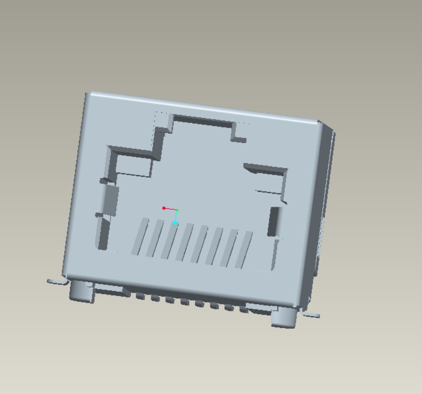 EAST-56A-31880014101-SMT RJ45開口向上SMT型無燈無彈片