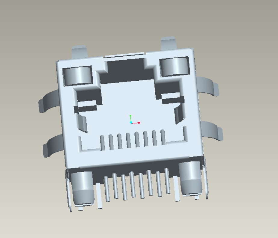 EAST-56A-31882021101 RJ45 90度有燈有彈片開口向上