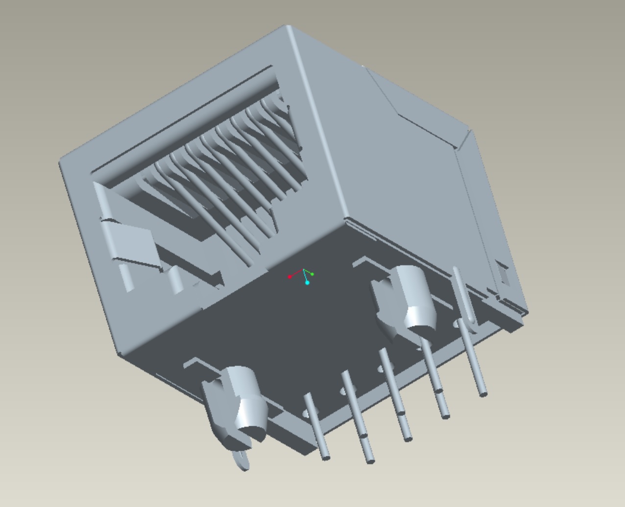 EAST-56B-310820111101RJ45 開口向下DIP無燈無彈腳后3.05開口向下