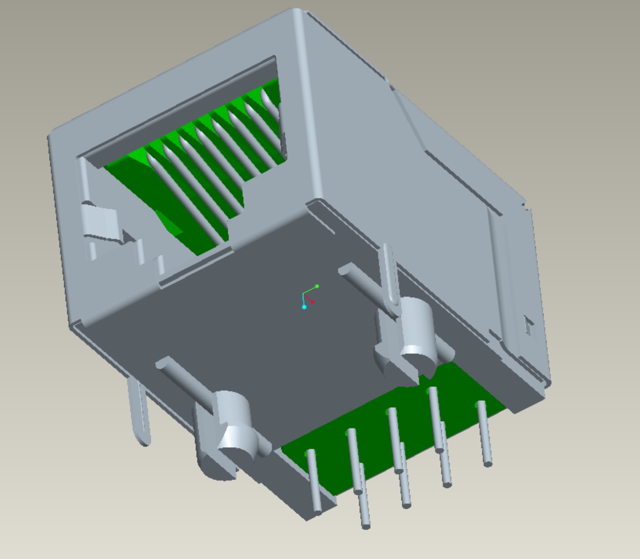 EAST-59A-31880501211101 RJ45無(wú)燈無(wú)彈片加長(zhǎng)L21.27 F4.57開(kāi)口向下